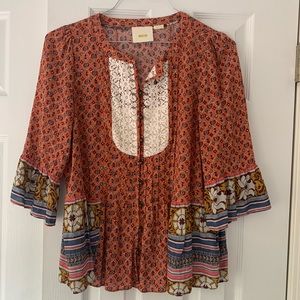 Anthropologie Maeve brand blouse